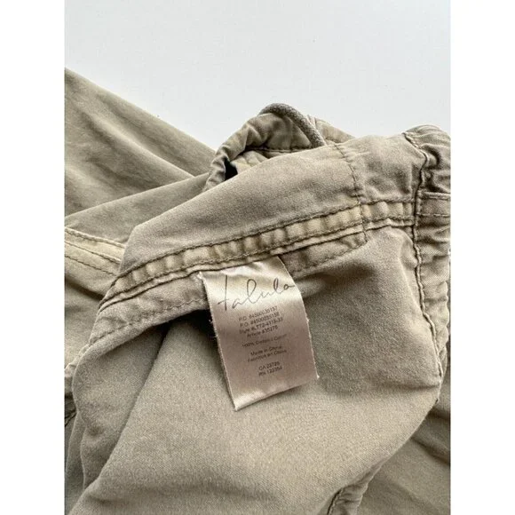 Aritzia TALULA Trooper Green Cotton Twill Hooded Utility Field Jacket, Size S - Picture 12 of 16